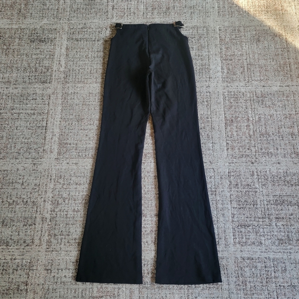 I.AM.GIA Kyla Full‎ Length Tall Mid Rise Cutout Stretch Ponte Flare Pants XXS - Picture 7 of 16